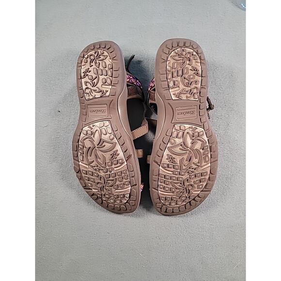 Skechers Reggae Slim Vacay 👡 Brown Strappy Comfort Sandals Women’s 9 GUC - Picture 7 of 10